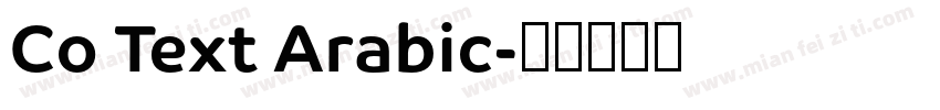 Co Text Arabic字体转换